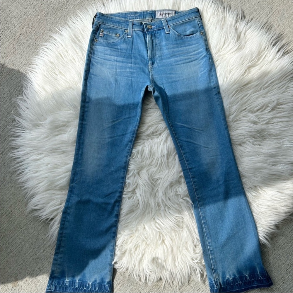 Ag Adriano Goldschmied Light Blue Jodi Crop Jeans